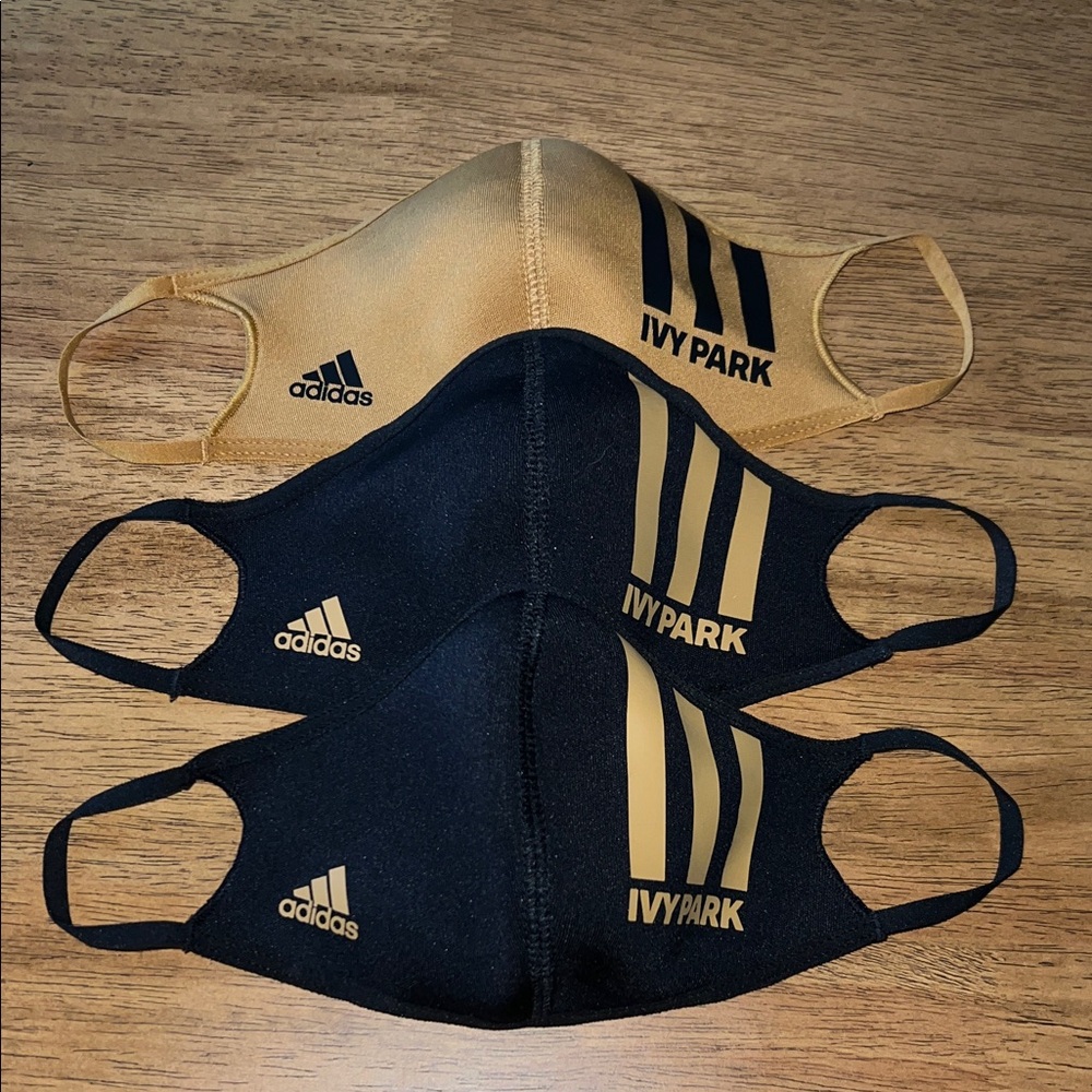 Adidas Ivy Park Black and Tan Face Masks Trio